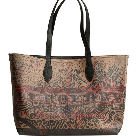 burberry doodle tote bag
